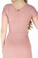 Langes Kleid Melissa SparklingOldRose Rückenansicht